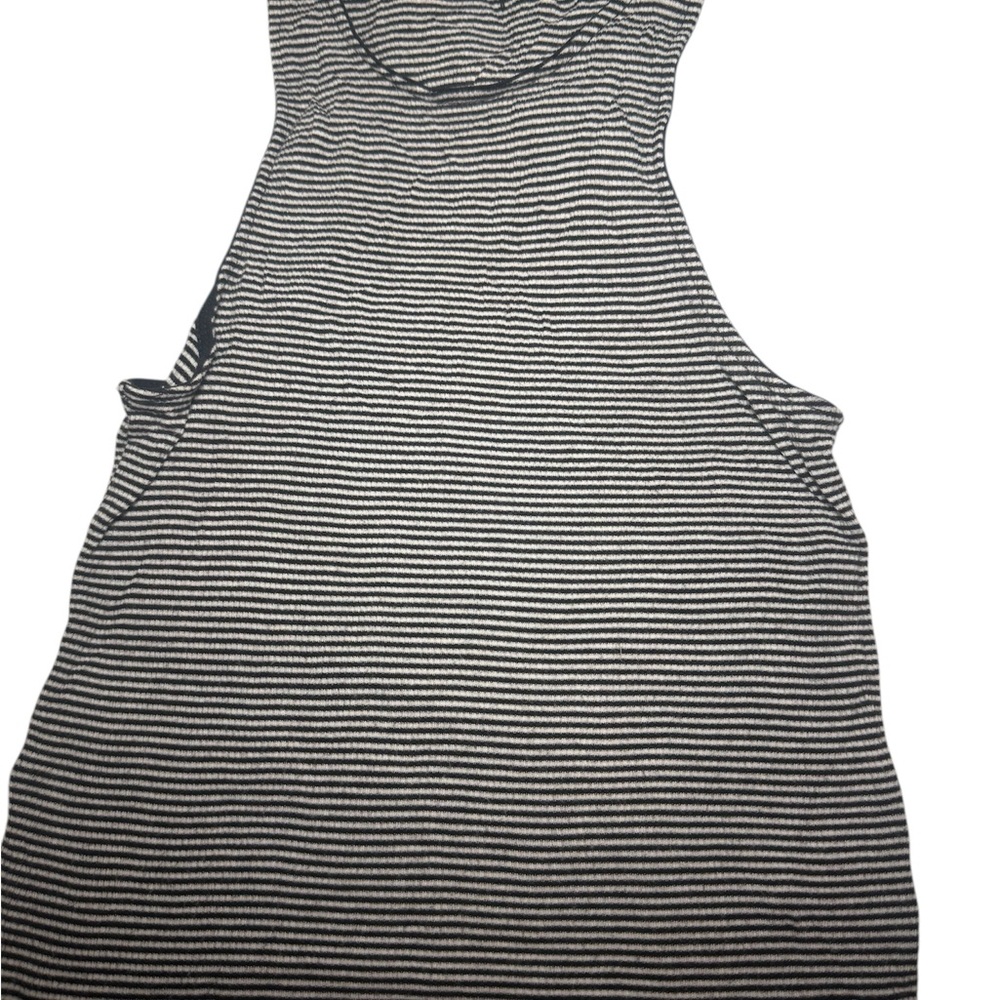 Aeropostale Black and White Striped Crop Top